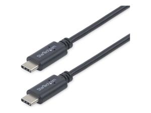 StarTech.com Câble USB 2.0 USB-C vers USB-C de 2 m - Cordon USB C vers C - Câble USB Type-C - M/M - Noir - Câble USB - 24 pin USB-C (M) pour 24 pin USB-C (M) - Thunderbolt 3 / USB 2.0 - 2 m - noir - pour P/N: DKT30CHD, HB30C1A1CPD, HB30C3A1CFBW - USB2CC2M - Câbles USB