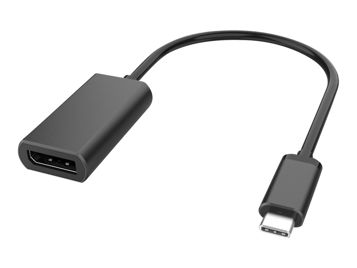 DLH DY-TU4692 - Adaptateur vidéo - 24 pin USB-C (M) pour DisplayPort (F) - 21 cm - support pour 4K60Hz - noir - DY-TU4692 - Câbles vidéo
