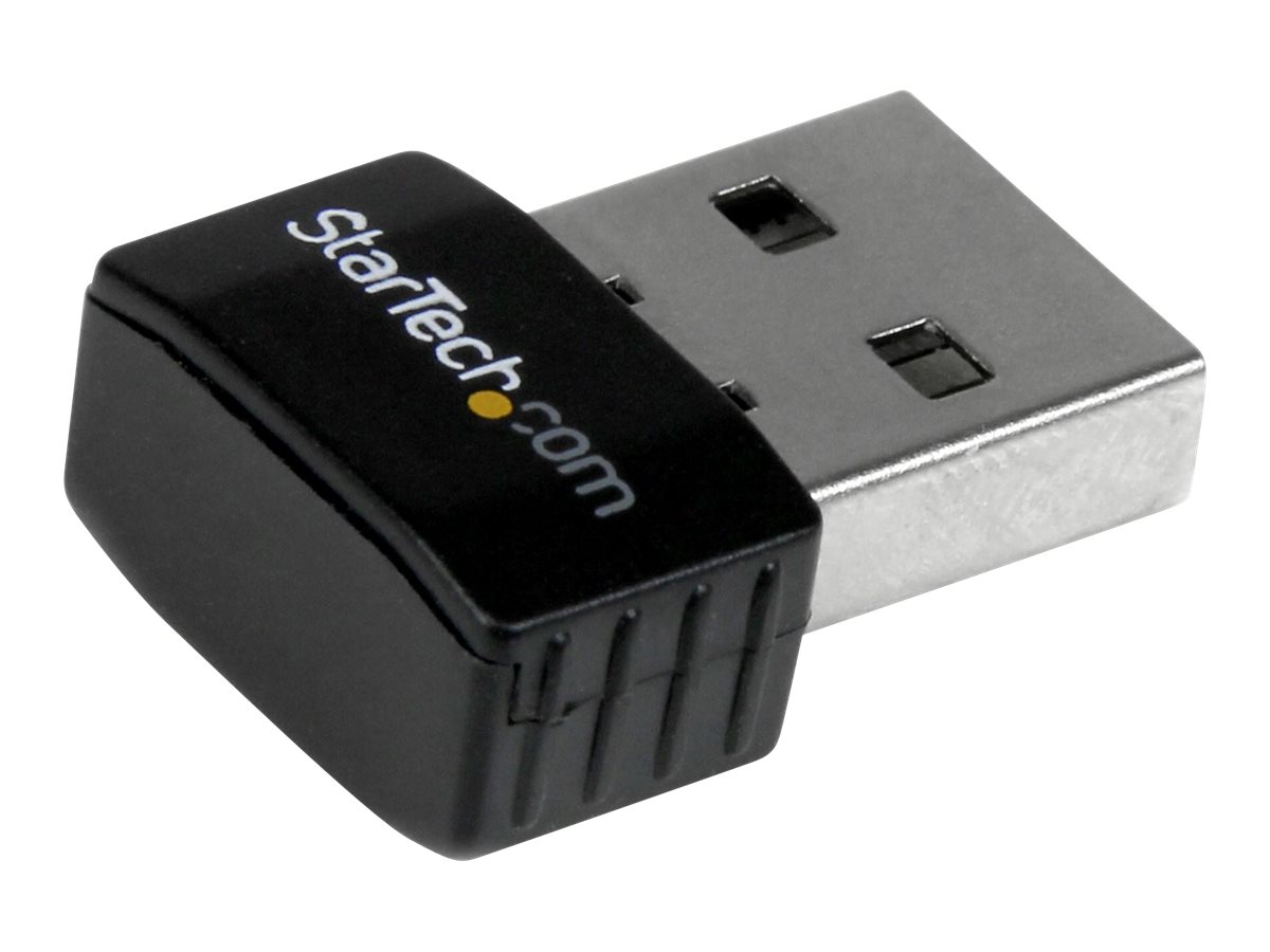 StarTech.com Mini adaptateur USB 2.0 réseau sans fil N 300Mb/s et 2,4GHz - Clé USB WiFi 802.11n 2T2R - Carte réseau sans fil N - Noir - Adaptateur réseau - USB 2.0 - 802.11b/g/n - noir - USB300WN2X2C - Cartes réseau
