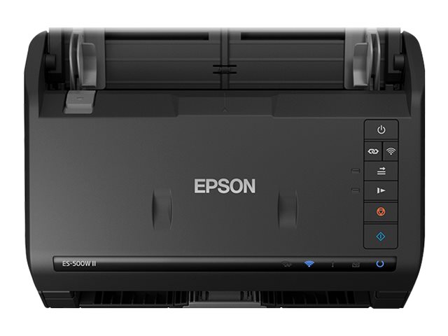 Epson WorkForce ES-500W II - Scanner de documents - Capteur d'images de contact (CIS) - Recto-verso - 215.9 x 6069 mm - 600 dpi x 600 dpi - jusqu'à 35 ppm (mono) / jusqu'à 35 ppm (couleur) - Chargeur automatique de documents (100 feuilles) - jusqu'à 4000 pages par jour - USB 3.0, Wi-Fi(n) - B11B263401 - Scanneurs de documents