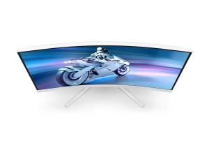 Philips Evnia 5000 27M2C5201L - Écran LED - jeux - incurvé - 27" - 1920 x 1080 Full HD (1080p) @ 180 Hz - Fast VA - 3000:1 - HDR10 - 0.5 ms - 2xHDMI, DisplayPort - blanc - 27M2C5201L/00 - Écrans d'ordinateur