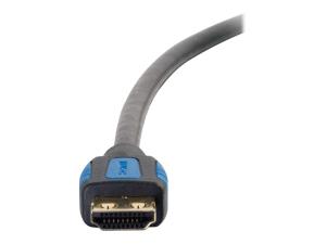C2G 10ft HDMI Cable with Gripping Connectors - High Speed 4K HDMI Cable - 4K 60Hz - M/M - Câble HDMI avec Ethernet - HDMI mâle pour HDMI mâle - 3.05 m - double blindage - noir - support 4K - 29678 - Accessoires pour systèmes audio domestiques