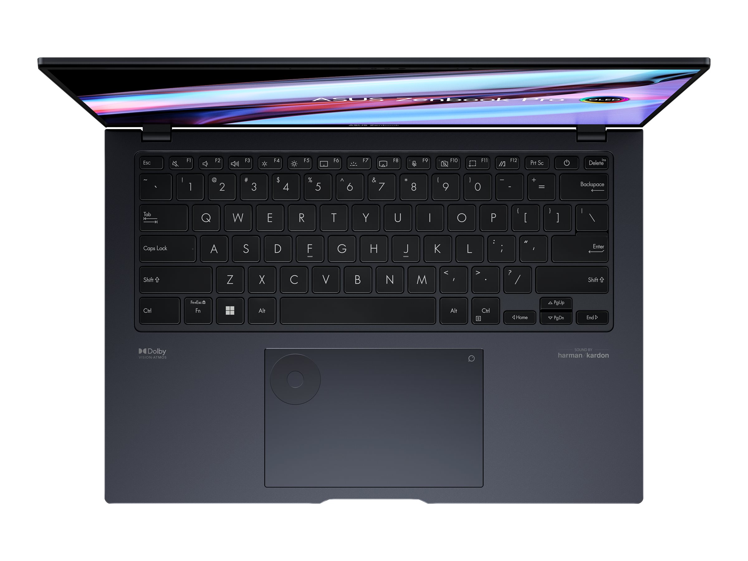 ASUS Zenbook Pro 14 OLED UX6404VV-M9003W - Intel Core i7 - 13700H / jusqu'à 5 GHz - Win 11 Home - GeForce RTX 4060 - 16 Go RAM - 1 To SSD NVMe, Performance - 14.5" OLED 2880 x 1800 (2.8K) @ 120 Hz - Wi-Fi 6E, Bluetooth - noir (clavier), noir tech (couvercle LCD), noir tech (dessus), noir tech (dessous) - 90NB11J2-M00030 - Ordinateurs portables