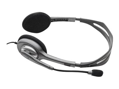 Logitech Stereo H111 - Micro-casque - sur-oreille - filaire - 981-000593 - Écouteurs