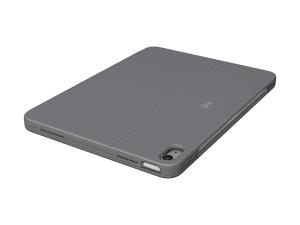 Logitech Combo Touch - Clavier et étui - avec trackpad - rétroéclairé - Apple Smart connector - AZERTY - Français - gris oxford - pour Apple 13-inch iPad Air (M2) - 920-012613 - Claviers