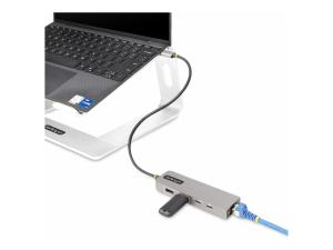 StarTech.com 3-Port USB-C Hub with 2.5 Gigabit Ethernet and 100W Power Delivery Passthrough Laptop Charging, USB-C to 2x USB-A/1x USB-C, USB 3.2 10Gbps Type-C Adapter Hub - Windows/macOS/Linux/Chromebook (10G2A1C25EPD-USB-HUB) - Concentrateur (hub) - compact - 1 x USB-C + 3 x USB 3.1 + 1 x 2.5GBase-T - de bureau - 10G2A1C25EPD-USB-HUB - Concentrateurs USB