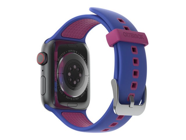 OtterBox - Sacoche pour montre intelligente - antimicrobien - acier inoxydable, silicone infusé d'argent - blueberry tarte - pour Apple Watch SE, Series 3, Series 4, Series 5, Series 6, Series 7 - 77-90245 - Sacs multi-usages