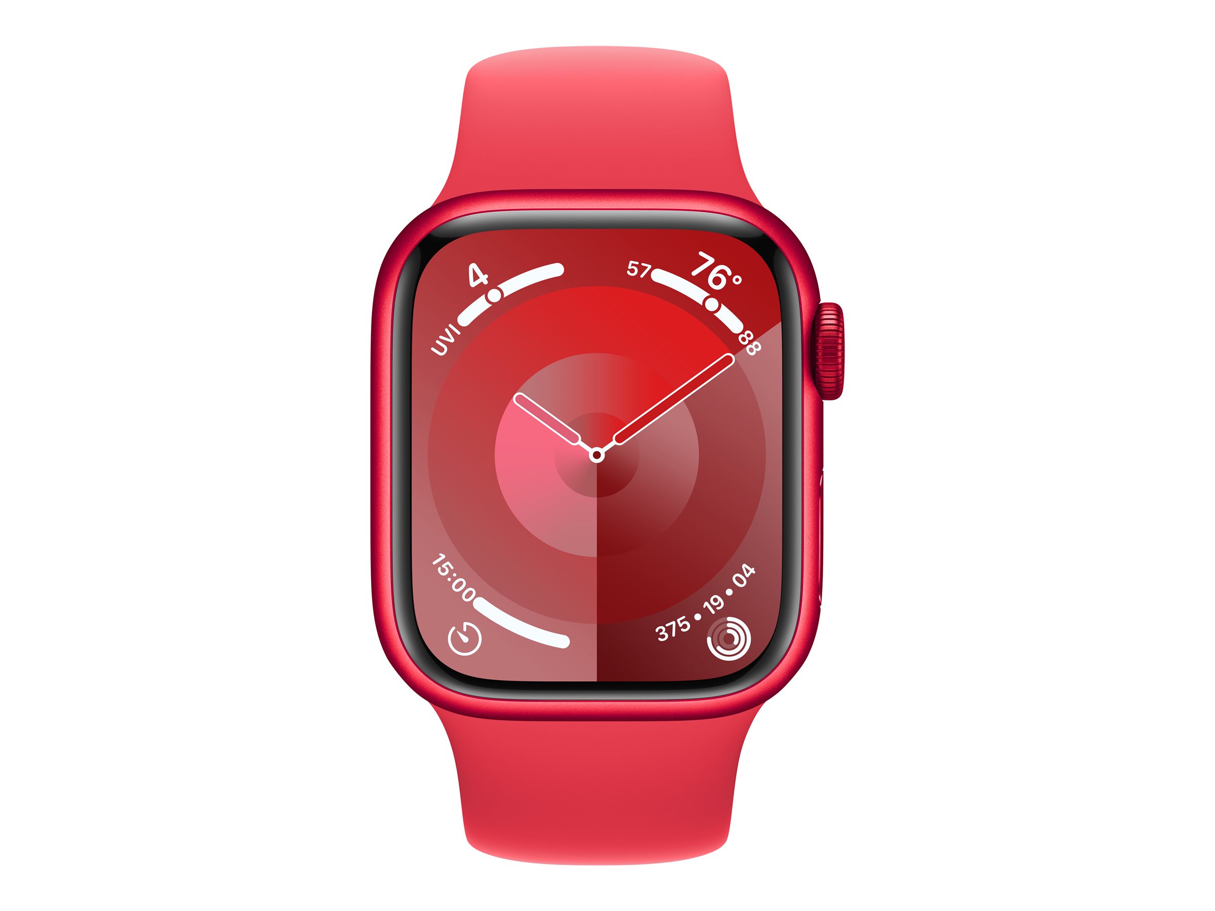 Apple Watch Series 9 (GPS) - 45 mm - aluminium minuit - montre intelligente avec bande sport - fluoroélastomère - minuit - taille du bracelet : S/M - 64 Go - Wi-Fi, UWB, Bluetooth - 38.7 g - démo - 3M589F/A - Montres intelligentes