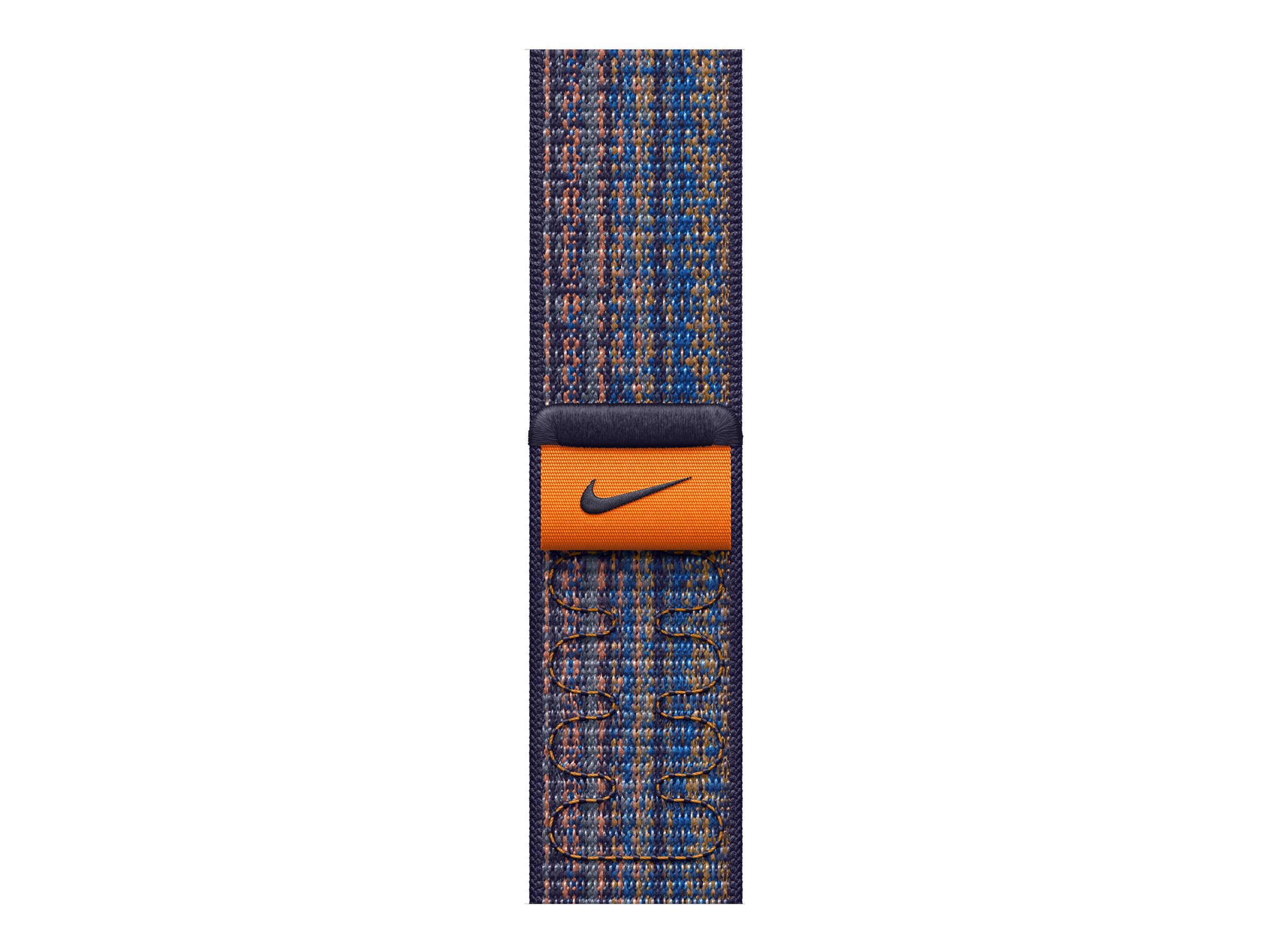 Apple Nike - Boucle pour montre intelligente - 41 mm - 130 - 190 mm - jeu royal/orange - MTL23ZM/A - Accessoires pour smart watch