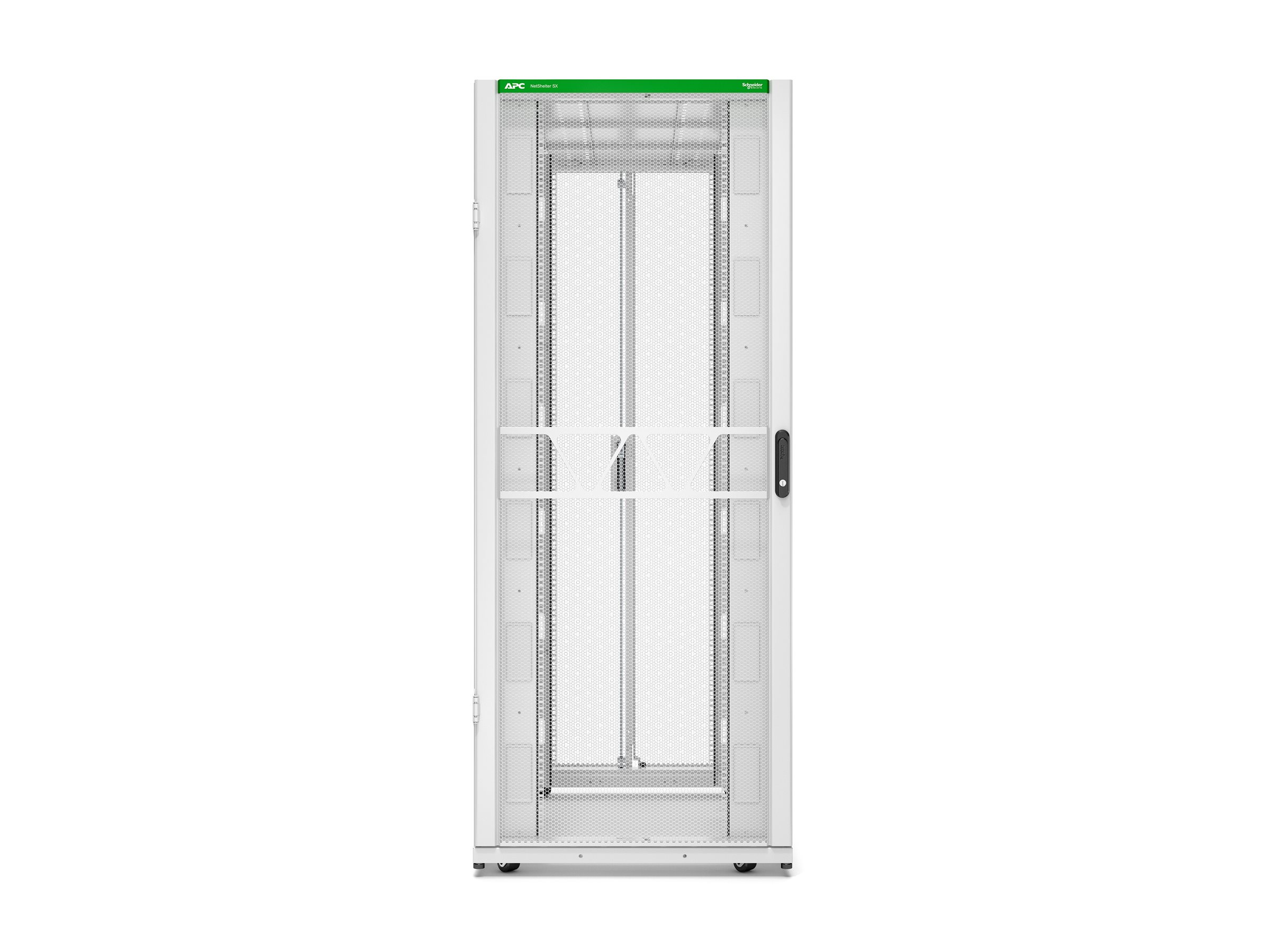 APC NetShelter SX Gen 2 - Rack armoire - H 1991 x L 800 x P 1200 mm, avec les côtés - sur le sol - blanc - 42U - 19" - AR3380W2 - Accessoires pour serveur