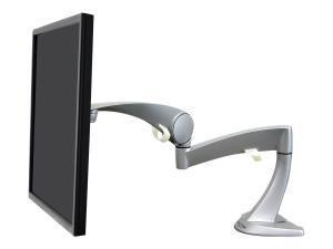 Ergotron Neo-Flex - Kit de montage (bras articulé, fixation par pince pour bureau, montage par passe-câble, base, extension) - pour Écran LCD - aluminium massif - argent - Taille d'écran : jusqu'à 24 pouces - 45-174-300 - Montages pour TV et moniteur