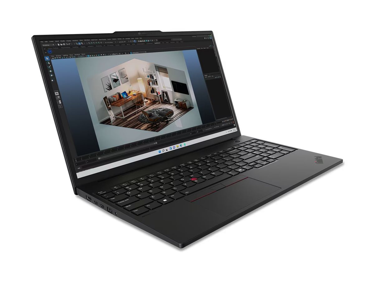 Lenovo ThinkPad P16s Gen 3 21KS - Conception de charnière à 180 degrés - Intel Core Ultra 7 - 155H / jusqu'à 4.8 GHz - Win 11 Pro - RTX 500 Ada - 16 Go RAM - 512 Go SSD TCG Opal Encryption 2, NVMe, Performance - 16" IPS 1920 x 1200 - Gigabit Ethernet - Wi-Fi 6E, Bluetooth - noir - clavier : Français - 21KS000RFR - Stations de travail mobiles