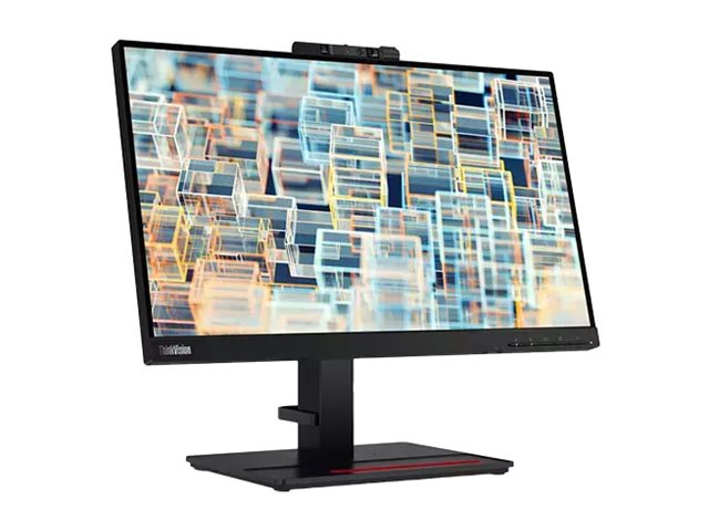 Lenovo ThinkVision T22v-20 - Écran LED - 22" (21.5" visualisable) - 1920 x 1080 Full HD (1080p) @ 75 Hz - IPS - 250 cd/m² - 1000:1 - 4 ms - HDMI, VGA, DisplayPort - haut-parleurs - noir corbeau - pour ThinkPad P15 Gen 2 20YQ - 61FBMAT6EU - Écrans d'ordinateur