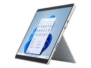 Microsoft Surface Pro 8 - Tablette - Intel Core i5 - 1145G7 / jusqu'à 4.4 GHz - Evo - Win 11 Pro - Carte graphique Intel Iris Xe - 16 Go RAM - 256 Go SSD - 13" écran tactile 2880 x 1920 @ 120 Hz - IEEE 802.11b, IEEE 802.11a, IEEE 802.11g, IEEE 802.11n, IEEE 802.11ac, 802.11ax, Bluetooth 5.1 - Wi-Fi 6 - 4G LTE-A - platine - commercial - EIN-00004 - Ordinateurs portables