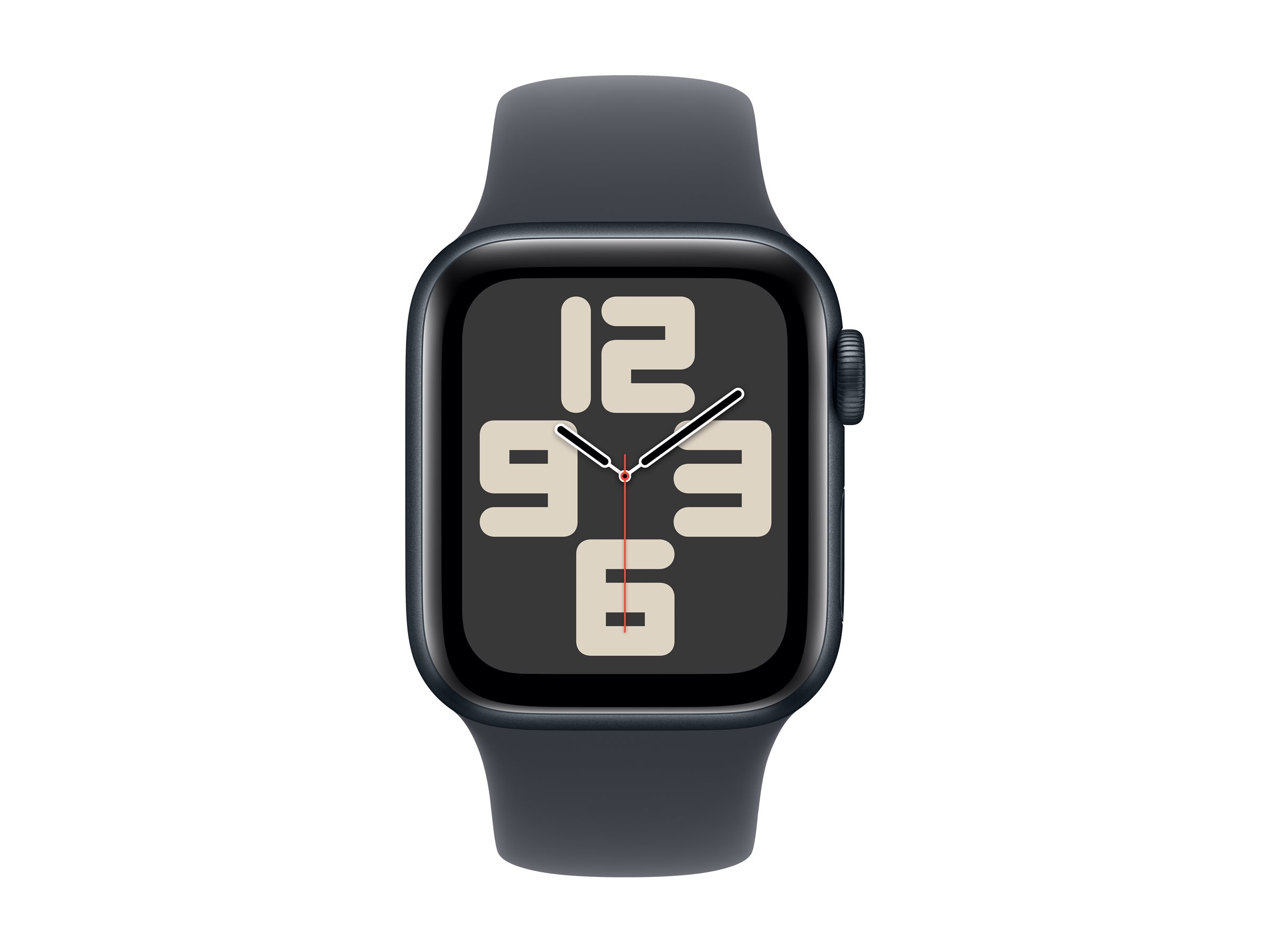 Apple Watch SE (GPS) - 2e génération - 40 mm - aluminium minuit - montre intelligente avec bande sport - fluoroélastomère - minuit - taille du bracelet : S/M - 32 Go - Wi-Fi 4, Bluetooth - 26.4 g - MXE73QF/A - Montres intelligentes