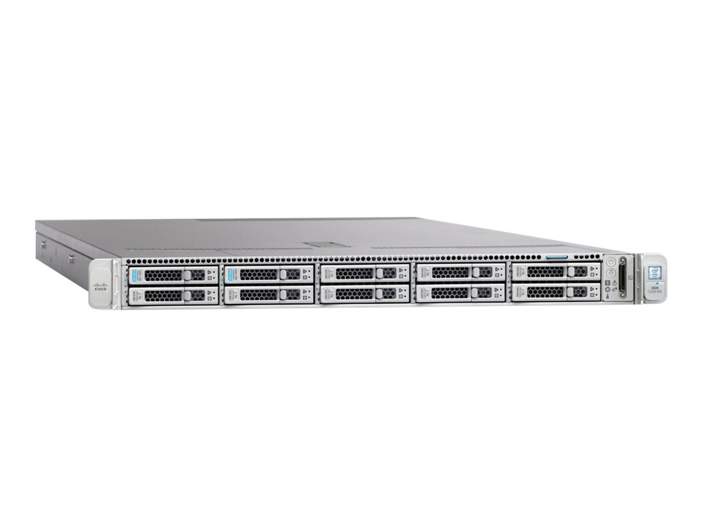 Cisco Business Edition 6000H (Export Restricted) M5 - Serveur - Montable sur rack - 1U - 2 voies - 2 x Xeon Silver 4114 jusqu'à - RAM 64 Go - SATA/SAS - hot-swap 2.5" baie(s) - HDD 8 x 300 Go - Gigabit Ethernet - moniteur : aucun - BE6H-M5-K9 - Serveurs rack