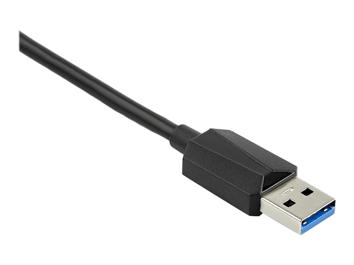 StarTech.com USB 3.0 to HDMI and VGA Adapter, 4K/1080p USB Type-A Dual Monitor Multiport Adapter Converter, External Video Graphics Card for Multiple Screens, Multi Display USB Adapter - USB 3.0 to HDMI VGA (USB32HDVGA) - Adaptateur vidéo - USB type A mâle pour HD-15 (VGA), HDMI femelle - noir, argent - USB32HDVGA - Câbles HDMI
