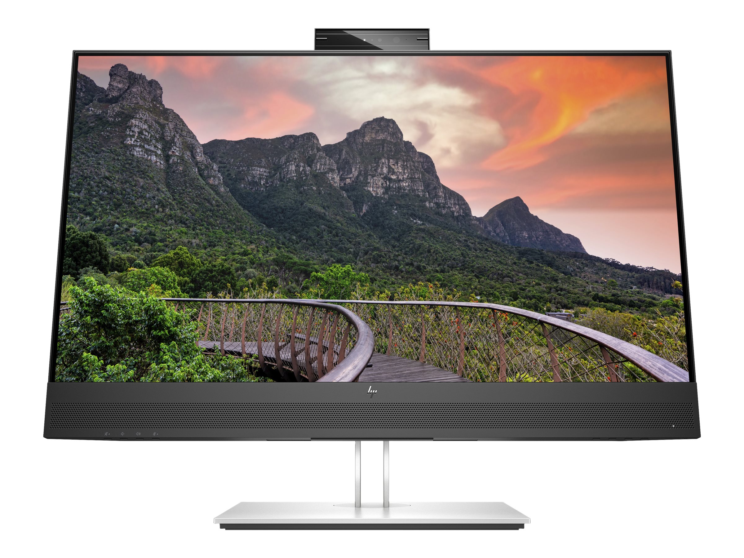 HP E27m G4 Conferencing Monitor - E-Series - écran LED - 27" - 2560 x 1440 QHD @ 75 Hz - IPS - 300 cd/m² - 1000:1 - 5 ms - HDMI, DisplayPort, USB-C - haut-parleurs - argent (support), tête noire - 40Z29AA#ABB - Écrans d'ordinateur