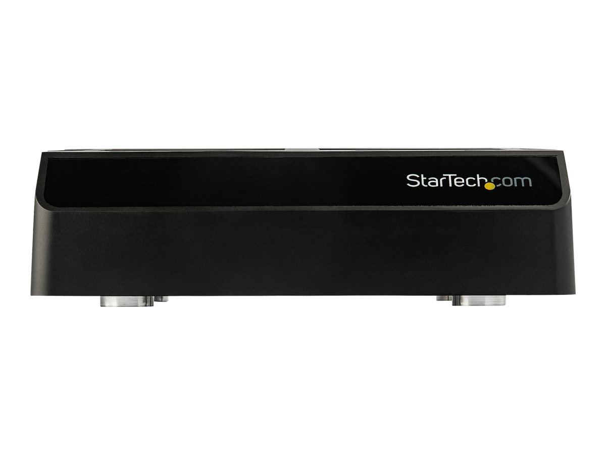 StarTech.com 4-Bay USB 3.1 to SATA Hard Drive Docking Station, 10Gbps USB Hard Drive Dock, External 2.53.5 SATA III (6Gbps) SSDHDD Docking Station, Hot-Swap Hard Drive Bay - Dual 60mm Fans, Top-Loading - Boitier externe - 2,5 po./3,5 po. partagé - SATA 6Gb/s - USB 3.1 (Gen 2) - noir - SDOCK4U313 - Boîtiers pour disque dur