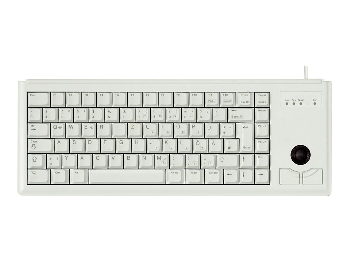 CHERRY Compact-Keyboard G84-4400 - Clavier - USB - Anglais - gris clair - G84-4400LUBEU-0 - Claviers