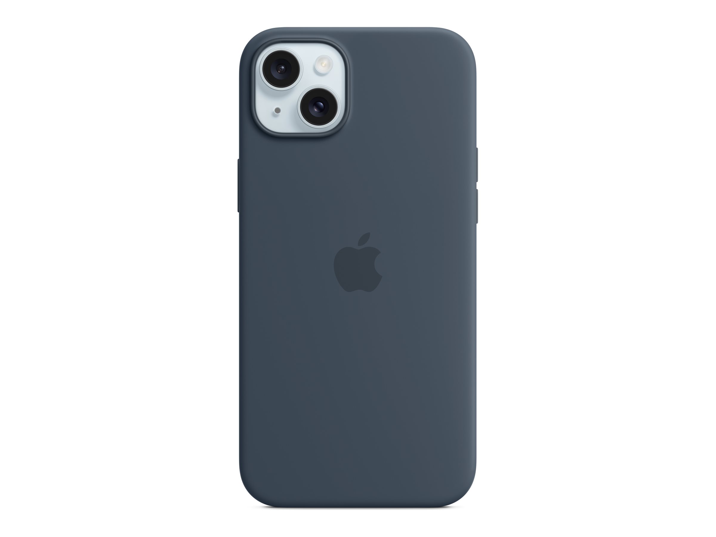 Apple - Coque de protection pour téléphone portable - compatibilité avec MagSafe - silicone - bleu tempête - pour iPhone 15 Plus - MT123ZM/A - Coques et étuis pour téléphone portable