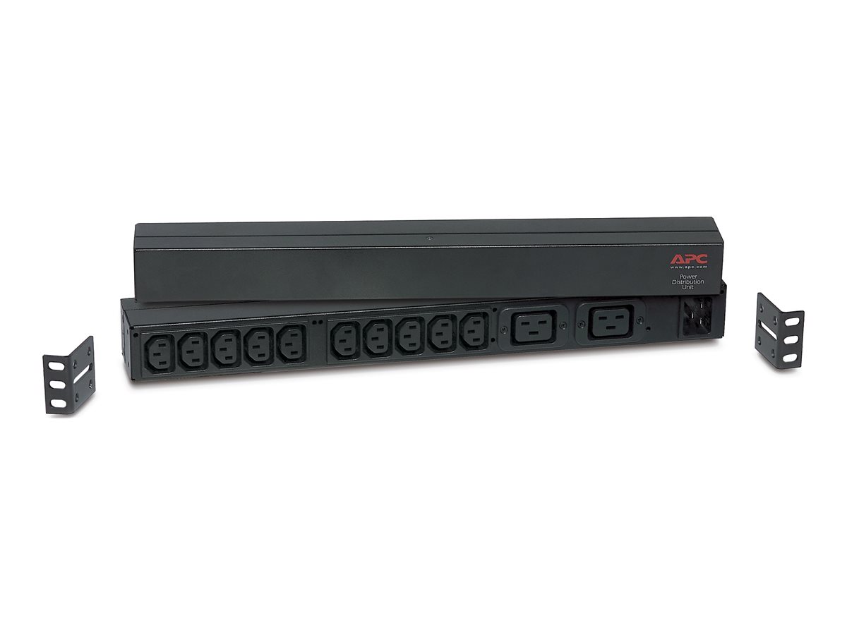 PDU de base à montage en rack APC - Unité de distribution d'alimentation (rack-montable) - CA 208/230 V - entrée : IEC 60320 C20 - connecteurs de sortie : 12 (power IEC 60320 C13, IEC 60320 C19) - Mondial - noir - pour P/N: SMTL1000RMI2UC, SMX1000C, SMX1500RM2UC, SMX1500RM2UCNC, SMX750C, SMX750CNC - AP9559 - Parasurtenseurs et PDU