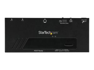 StarTech.com Commutateur / Switch vidéo HDMI à 2 ports - Commutation automatique et prioritatire - Boîtier de partage HDMI 2 ports - 1080p - Commutateur vidéo/audio - de bureau - pour P/N: SVA12M2NEUA, SVA12M5NA - VS221HDQ - Commutateurs audio et vidéo