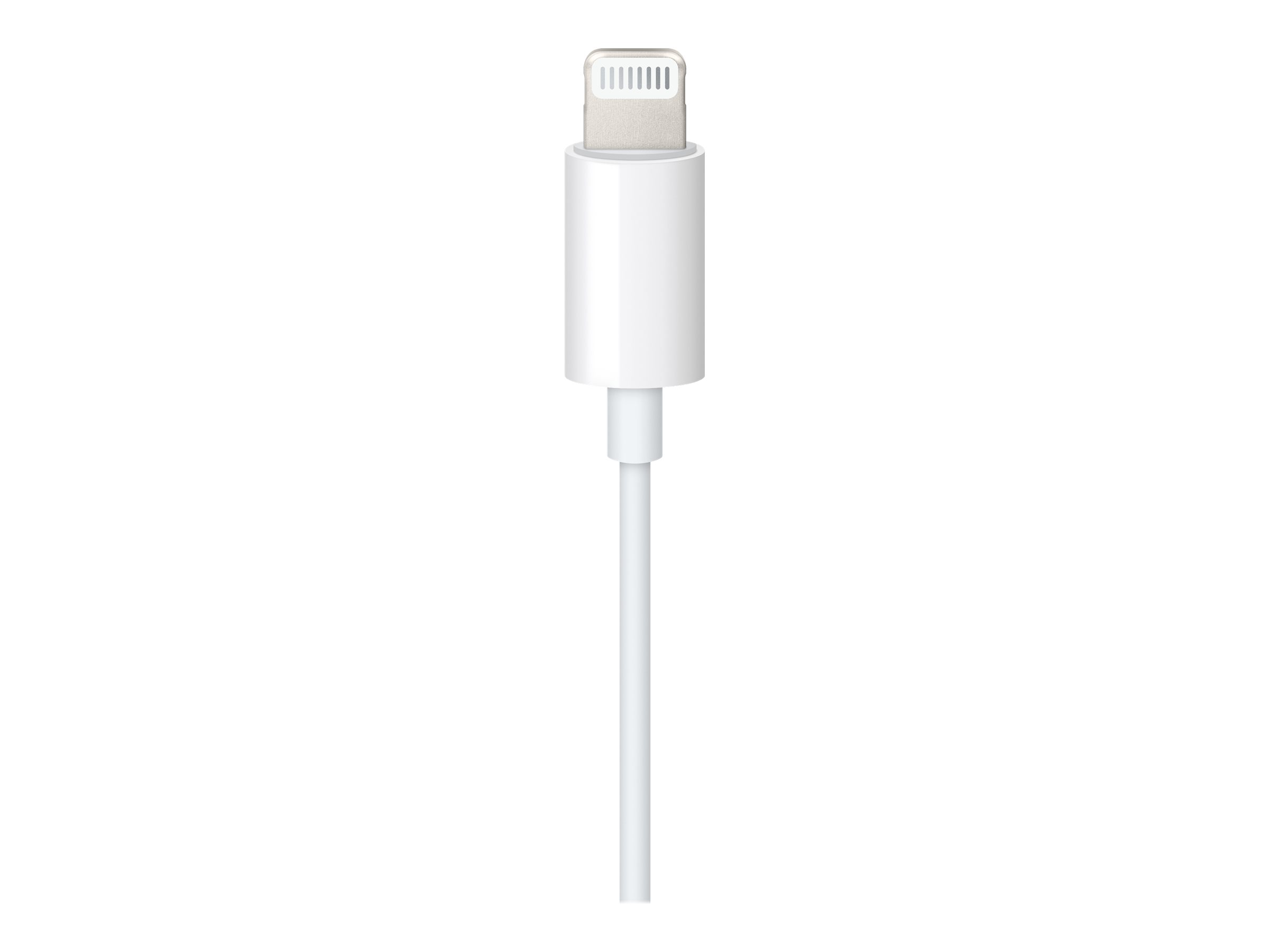Apple Lightning to 3.5mm Audio Cable - Câble audio - Lightning mâle pour mini jack 4 pôles mâle - 1.2 m - blanc - MXK22ZM/A - Accessoires pour systèmes audio domestiques