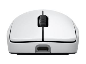 Logitech G PRO 2 - Souris - jeux - droitiers et gauchers - optique - 8 boutons - sans fil, filaire - 2.4 GHz, USB - récepteur USB Logitech LIGHTSPEED - blanc - 910-007302 - Souris