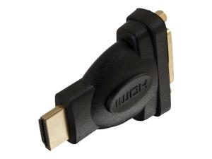 C2G Velocity Inline Adapter - Adaptateur vidéo - DVI-D femelle pour HDMI mâle - noir - 80348 - Câbles HDMI