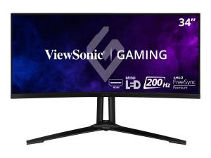 ViewSonic XG341C-2K - Écran LED - jeux - incurvé - 34" - 3440 x 1440 UWQHD @ 200 Hz - MVA - 1400 cd/m² - 3000:1 - DisplayHDR 1400 - 1 ms - 2xHDMI, DisplayPort, USB-C - haut-parleurs - XG341C-2K - Écrans d'ordinateur