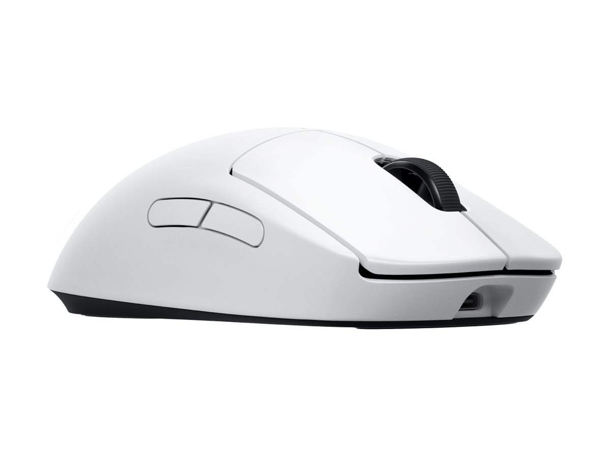 Logitech G PRO 2 - Souris - jeux - droitiers et gauchers - optique - 8 boutons - sans fil, filaire - 2.4 GHz, USB - récepteur USB Logitech LIGHTSPEED - blanc - 910-007302 - Souris