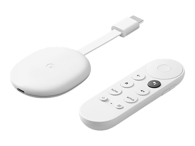 Google Chromecast avec Google TV - Lecteur AV - 1080p - 60 pi/s - HDR - neige - GA03131-FR - Lecteurs multimédia portables