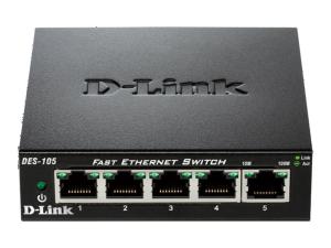 D-Link DES 105 - Commutateur - 5 x 10/100 - de bureau - DES-105 - Concentrateurs et commutateurs 10/100