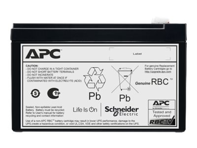 Cartouche de batterie de rechange APC #176 - Batterie d'onduleur - 6 x batterie - Acide de plomb - 7 Ah - noir - APCRBC176 - Batteries UPS