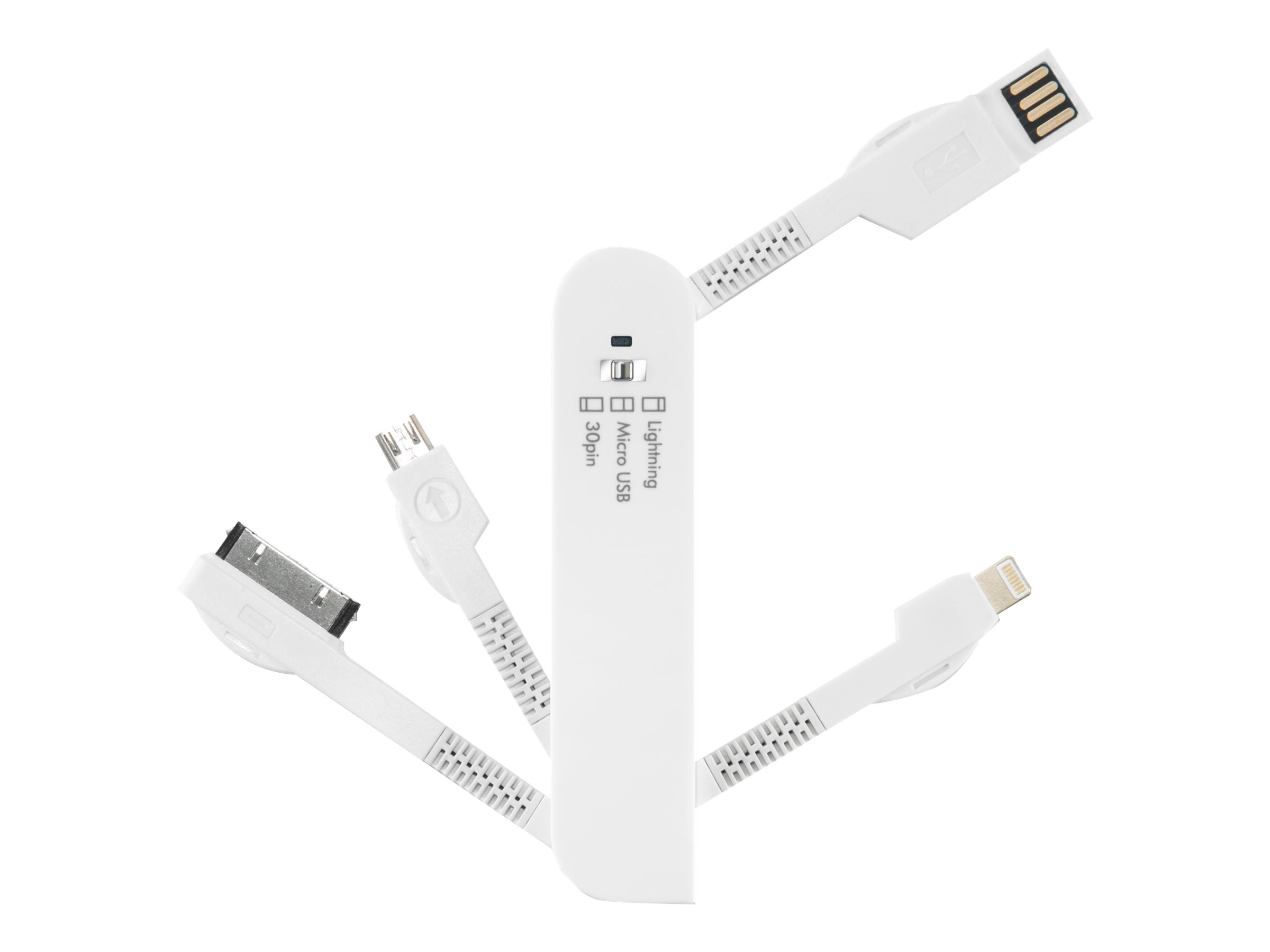 DICOTA Smart connect - Câble de chargement / de données - USB mâle pour Apple Dock, Micro-USB de type B, Lightning mâle - D31035 - Accessoires pour systèmes audio domestiques