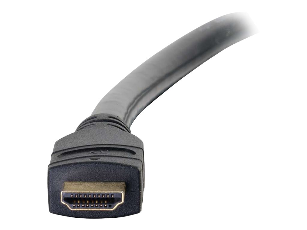C2G 30m Active High Speed HDMI Cable In-Wall, CL3-Rated - Câble HDMI - HDMI mâle pour HDMI mâle - 30 m - double blindage - noir - 80549 - Câbles HDMI