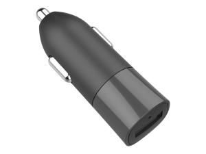 BIGBEN Connected - Adaptateur d'alimentation pour voiture - 2.4 A (USB) - noir - BASECAC24A1USBAB - Adaptateurs électriques et chargeurs