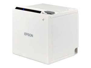 Epson TM m30 - Imprimante de reçus - thermique en ligne - Rouleau (7,95 cm) - 203 x 203 ppp - jusqu'à 200 mm/sec - USB, LAN, hôte USB, NFC - outil de coupe - blanc - C31CE95121B0 - Imprimantes thermiques