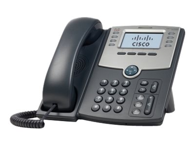 Cisco Small Business SPA 508G - Téléphone VoIP - (conférence) à trois capacité d'appel - SIP, SIP v2, SPCP - 8 lignes - argent, gris foncé - reconditionné - SPA508G-RF - Téléphones VoIP