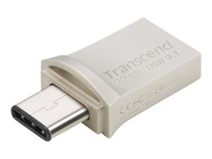 Transcend JetFlash 890 - Clé USB - 32 Go - USB 3.1 - TS32GJF890S - Lecteurs flash