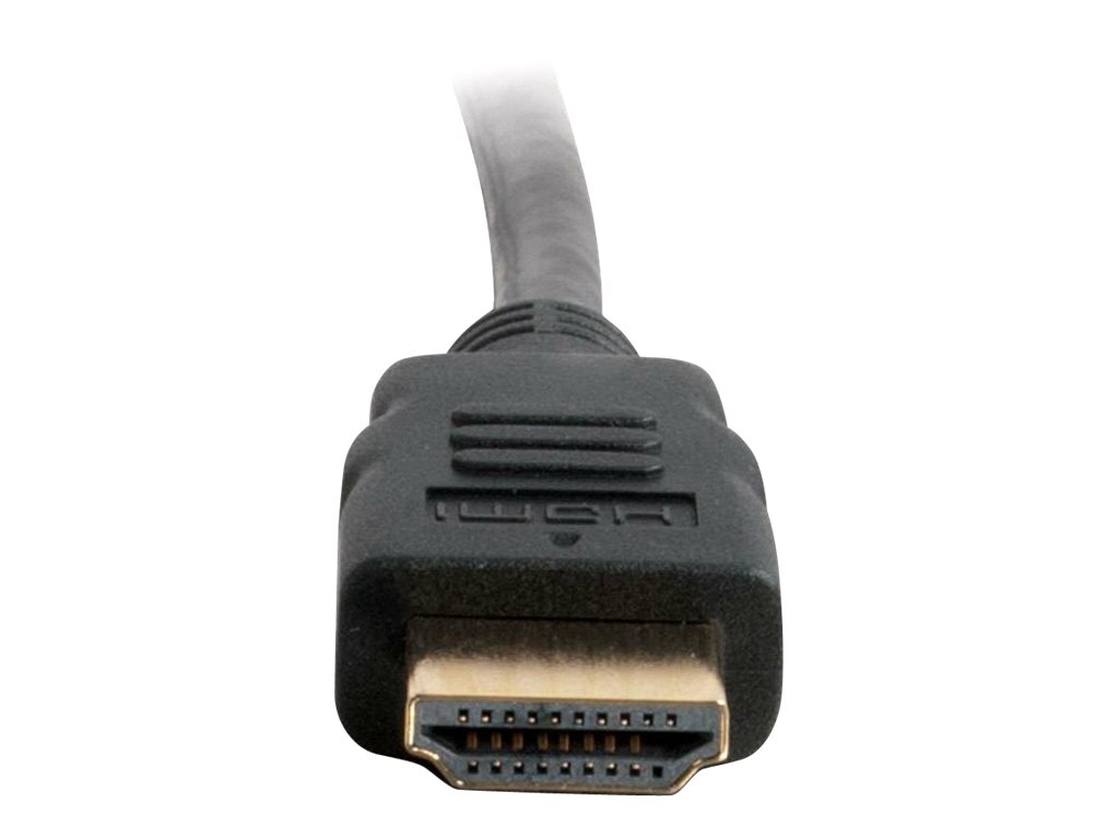C2G 2ft 4K HDMI Cable with Ethernet - High Speed HDMI Cable - M/M - Câble HDMI avec Ethernet - HDMI mâle pour HDMI mâle - 61 cm - blindé - noir - 50607 - Câbles HDMI