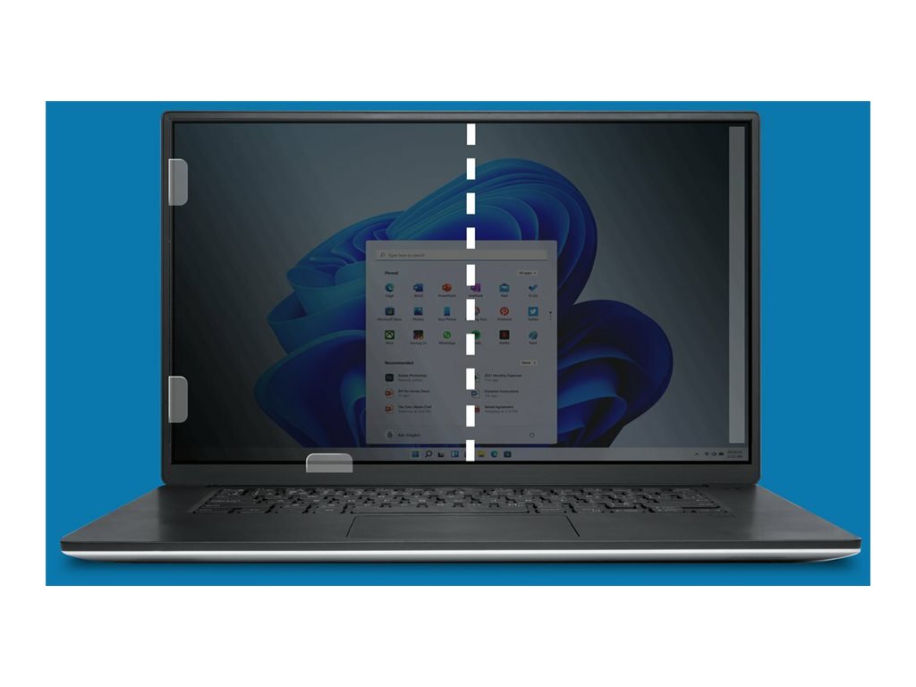 Kensington - Filtre de confidentialité pour ordinateur portable - à double sens - amovible - largeur 15,6 pouces - noir - 626469 - Accessoires pour ordinateur portable et tablette