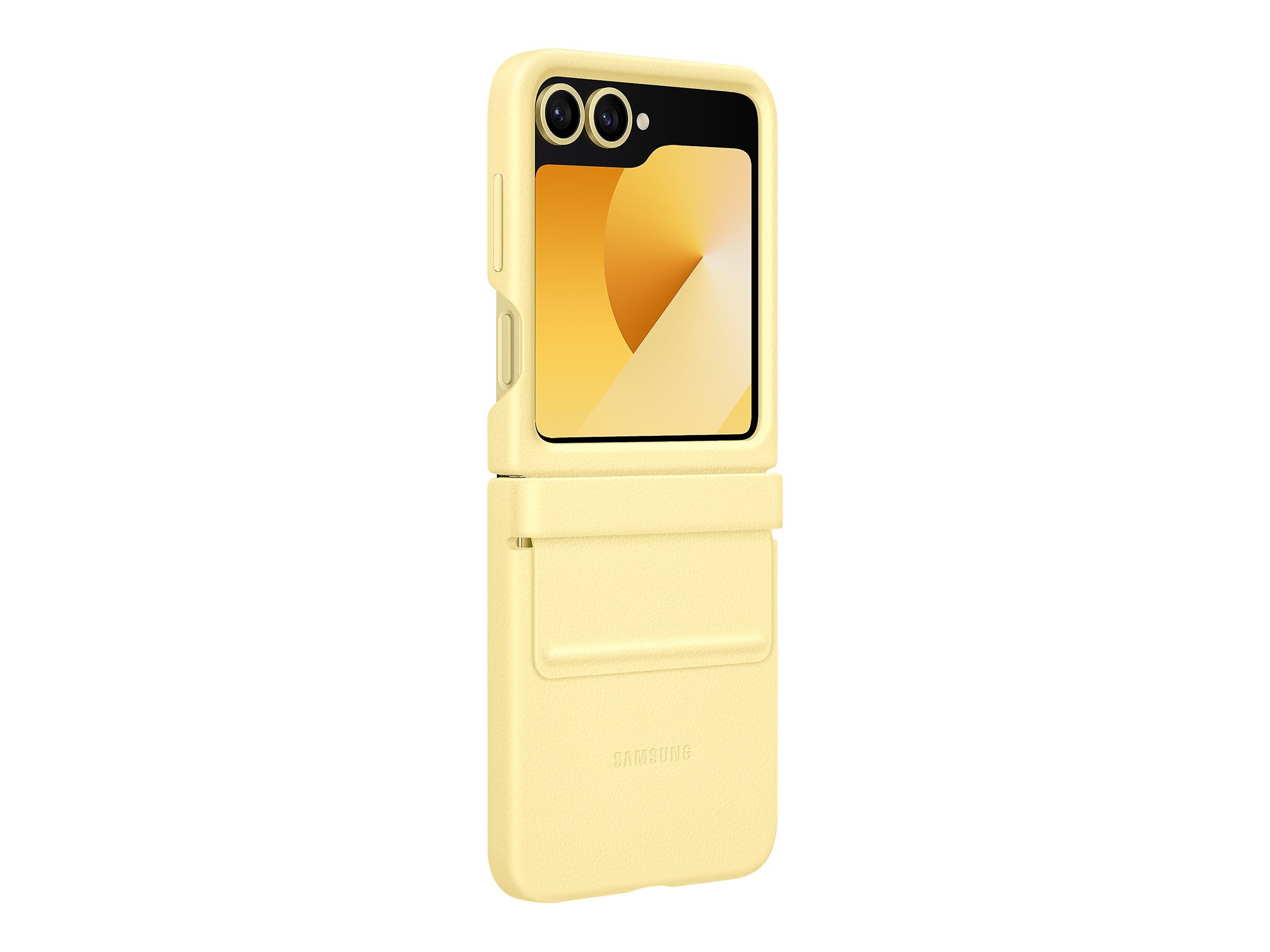 Samsung EF-VF741 - Coque de protection pour téléphone portable - cuir vegan - jaune - pour Galaxy Z Fold6 - EF-VF741PYEGWW - Coques et étuis pour téléphone portable