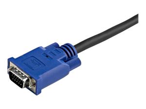 StarTech.com Câble pour Switch KVM VGA avec USB 2 en 1 - 3m - Câble vidéo / USB - USB, HD-15 (VGA) (M) pour HD-15 (VGA) (M) - 3.05 m - noir - pour P/N: CAB831HDU, RACKCONS1908, SV1631DUSBUK, SV565DUTPU, SV565UTPUL, SV831DUSBUK - SVECONUS10 - Câbles KVM