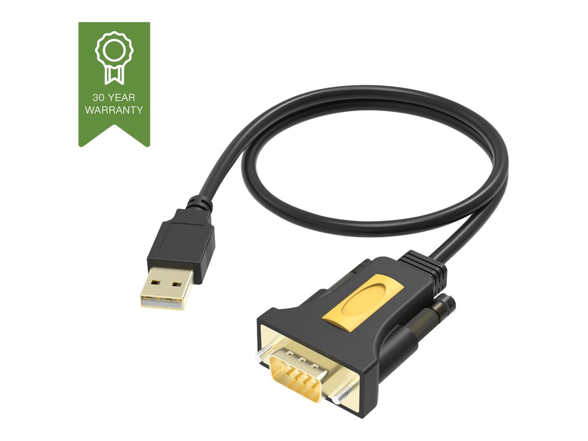 Vision USB to Serial Adaptor - Adaptateur série - USB - RS-232 - noir - TC-USBSER - Cartes réseau USB