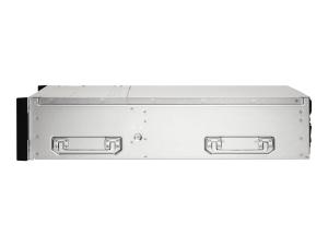 QNAP ES1686DC - Serveur NAS - 16 Baies - rack-montable - SAS 12Gb/s - RAID RAID 0, 1, 5, 6, 10, JBOD, disque de réserve 5, 6 disques de secours, disque de réserve 10, disque de réserve 1 - RAM 96 Go - Gigabit Ethernet / 10 Gigabit Ethernet - iSCSI support - 3U - ES1686DC-2142IT-96G - NAS