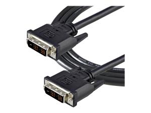 StarTech.com Câble DVI-D Single Link de 2m - Cordon vidéo DVI vers DVI pour écran / moniteur numérique - Mâle / Mâle - 1920x1200 - Noir - Câble DVI - liaison simple - DVI-D (M) pour DVI-D (M) - 2 m - moulé, vis moletées - noir - DVIDSMM2M - Câbles pour périphérique