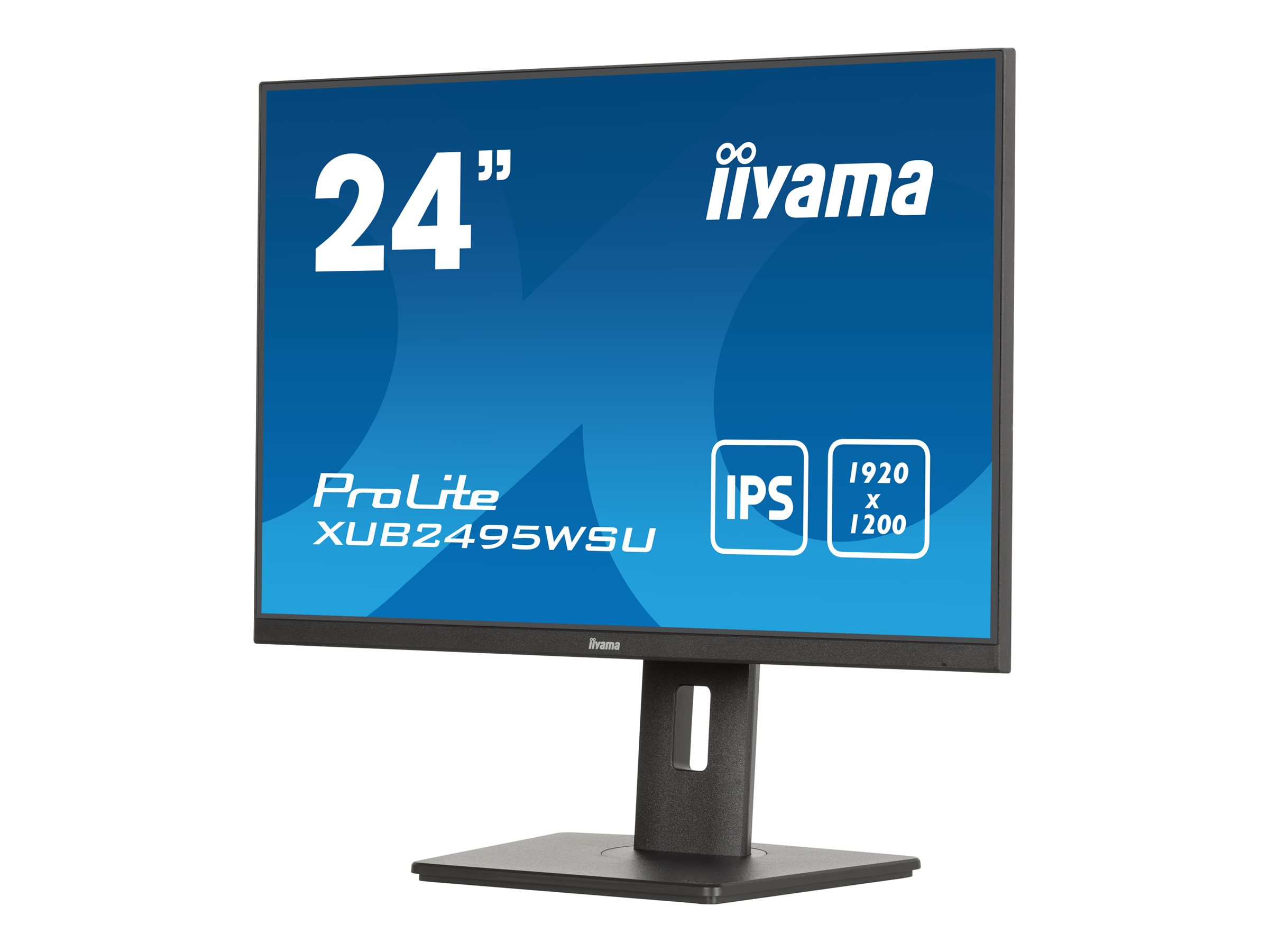 iiyama ProLite XUB2495WSU-B7 - Écran LED - 24" (24.1" visualisable) - 1920 x 1200 WUXGA @ 75 Hz - IPS - 300 cd/m² - 1000:1 - 4 ms - HDMI, VGA, DisplayPort - haut-parleurs - mat, noir - XUB2495WSU-B7 - Écrans d'ordinateur