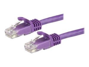 StarTech.com Câble réseau Cat6 UTP sans crochet - 3 m Violet - Cordon Ethernet RJ45 anti-accroc - Câble patch - Câble réseau - RJ-45 (M) pour RJ-45 (M) - 3 m - UTP - CAT 6 - sans crochet, bloqué - violet - N6PATC3MPL - Câbles à paire torsadée